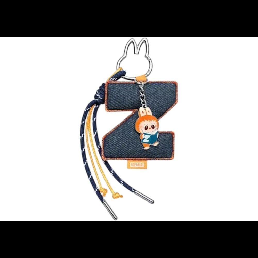 "Z"- Pop Mart Labubu Pin For Lpve Pendant